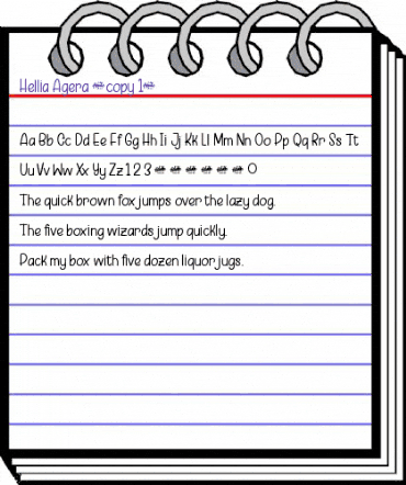 Hellia Agera Regular animated font preview